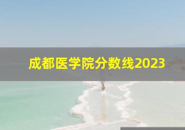 成都医学院分数线2023