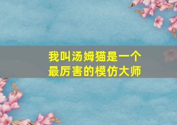 我叫汤姆猫是一个最厉害的模仿大师