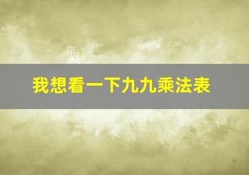 我想看一下九九乘法表