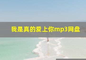 我是真的爱上你mp3网盘