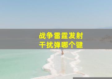 战争雷霆发射干扰弹哪个键