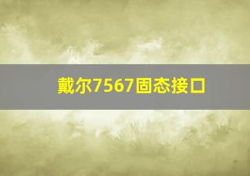 戴尔7567固态接口