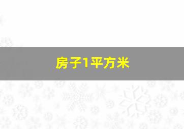 房子1平方米