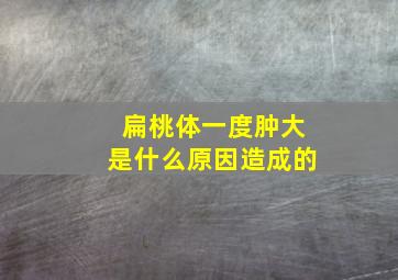 扁桃体一度肿大是什么原因造成的