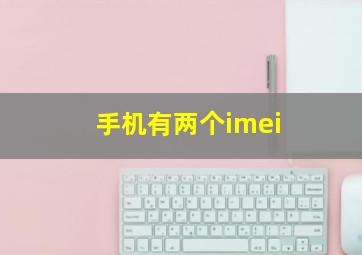 手机有两个imei