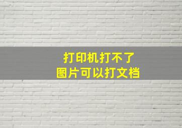 打印机打不了图片可以打文档