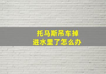 托马斯吊车掉进水里了怎么办