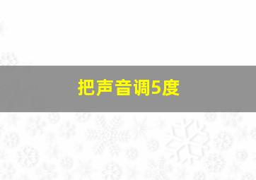 把声音调5度