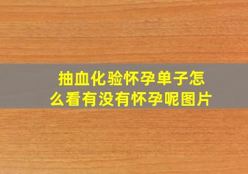 抽血化验怀孕单子怎么看有没有怀孕呢图片