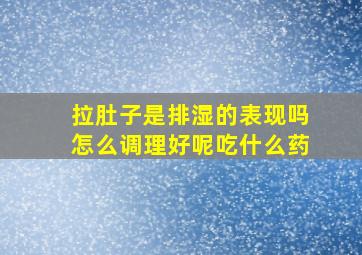 拉肚子是排湿的表现吗怎么调理好呢吃什么药