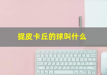 捉皮卡丘的球叫什么