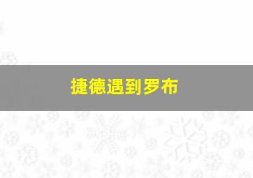 捷德遇到罗布