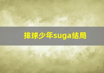 排球少年suga结局