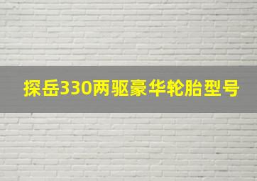 探岳330两驱豪华轮胎型号