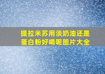 提拉米苏用淡奶油还是蛋白粉好喝呢图片大全