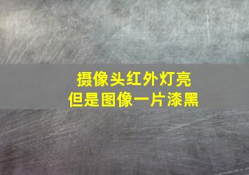 摄像头红外灯亮但是图像一片漆黑