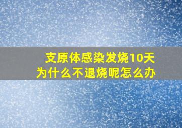 支原体感染发烧10天为什么不退烧呢怎么办