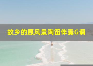 故乡的原风景陶笛伴奏G调