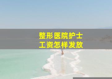 整形医院护士工资怎样发放