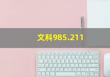 文科985.211