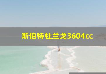 斯伯特杜兰戈3604cc