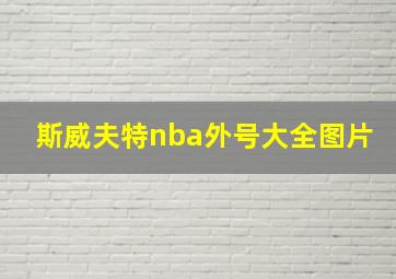 斯威夫特nba外号大全图片