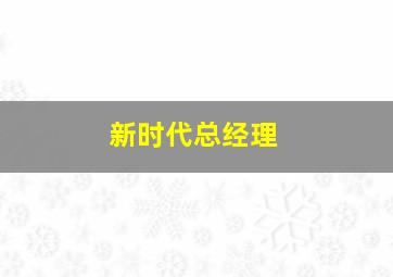 新时代总经理