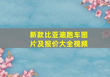 新款比亚迪跑车图片及报价大全视频