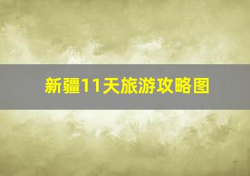 新疆11天旅游攻略图