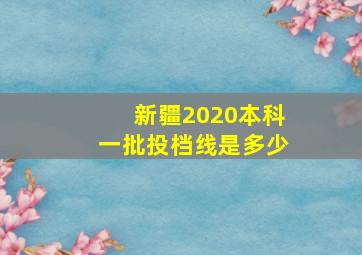 新疆2020本科一批投档线是多少