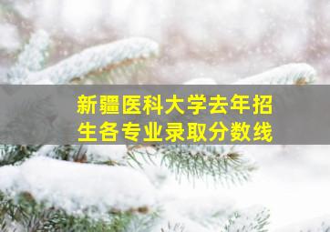 新疆医科大学去年招生各专业录取分数线