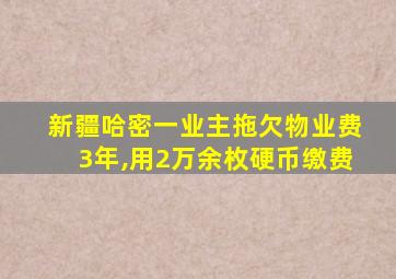 新疆哈密一业主拖欠物业费3年,用2万余枚硬币缴费