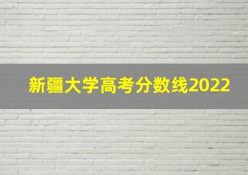 新疆大学高考分数线2022