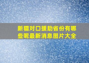 新疆对口援助省份有哪些呢最新消息图片大全