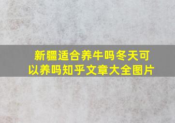 新疆适合养牛吗冬天可以养吗知乎文章大全图片