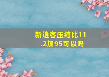 新逍客压缩比11.2加95可以吗