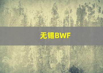 无锡BWF