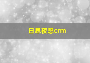 日思夜想crm