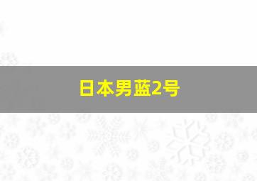 日本男蓝2号