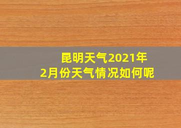 昆明天气2021年2月份天气情况如何呢