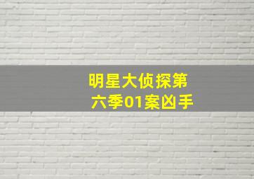 明星大侦探第六季01案凶手