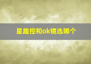 星趣控和ok镜选哪个