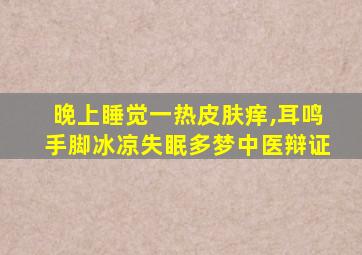 晚上睡觉一热皮肤痒,耳鸣手脚冰凉失眠多梦中医辩证