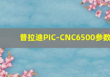 普拉迪PIC-CNC6500参数