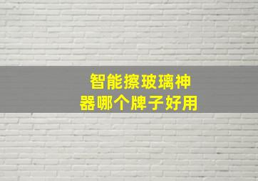 智能擦玻璃神器哪个牌子好用