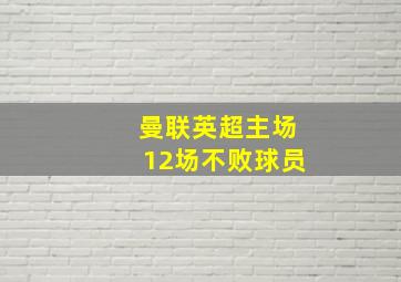 曼联英超主场12场不败球员