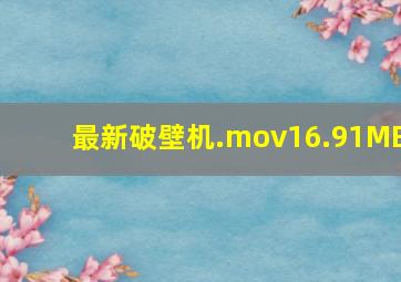 最新破壁机.mov16.91MB