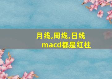 月线,周线,日线macd都是红柱