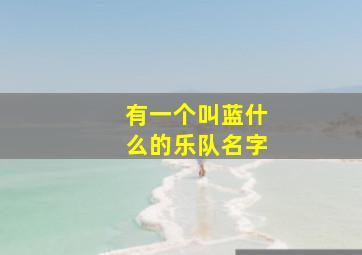 有一个叫蓝什么的乐队名字