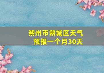 朔州市朔城区天气预报一个月30天